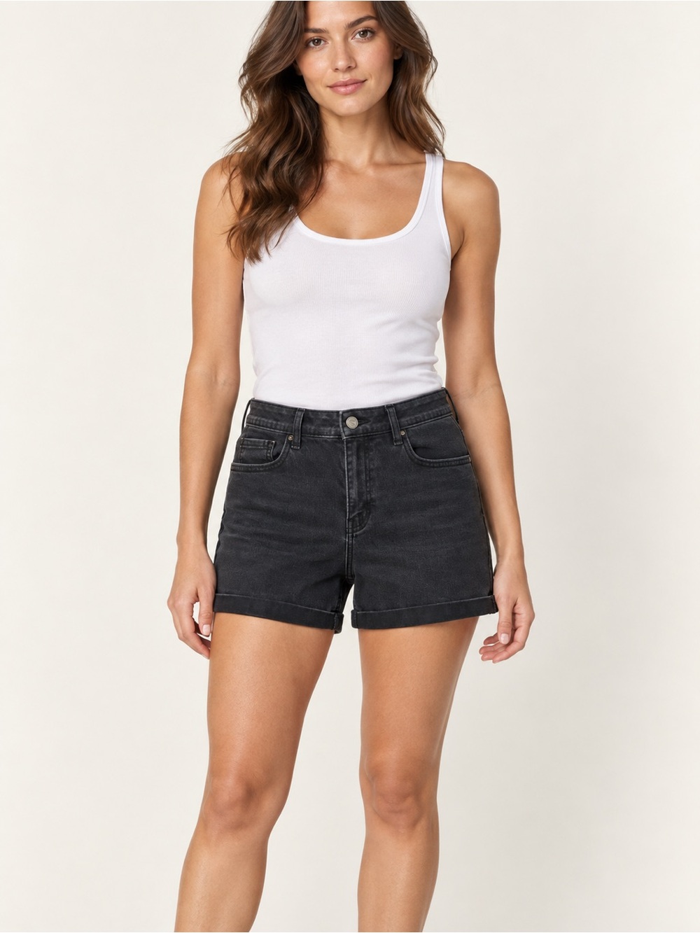 Women's Black Denim Jean Shorts Size 7